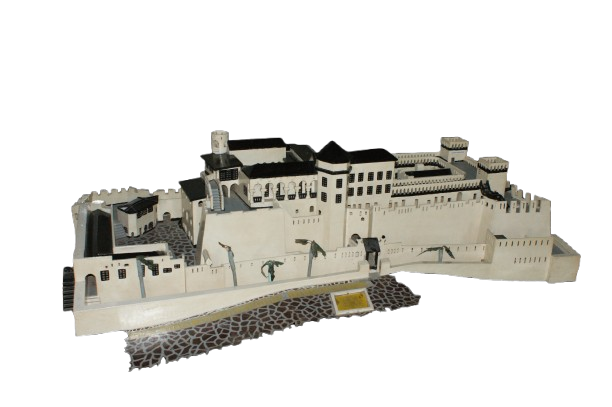 A model of Elmina Castle, the oldest fort in Ghana, and West Africa.